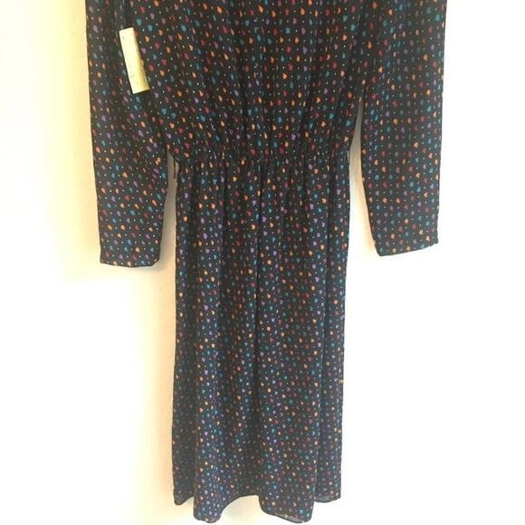 Vintage L Virgo ll sheer 1980s dress self belt - Picture 6 of 8